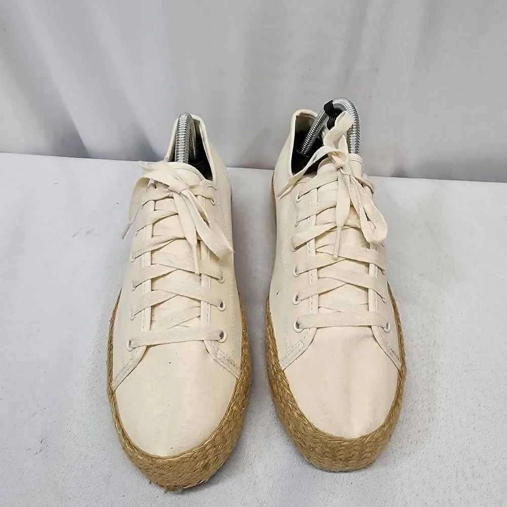 Keds Triple Kick Jute Sneaker Espadrille Women's 10 Cream